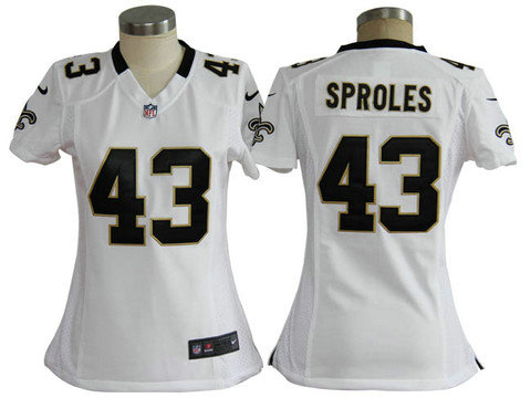 Nike Game White nfl Women Jerseys New Orleans Saints 43 Darren Sproles
